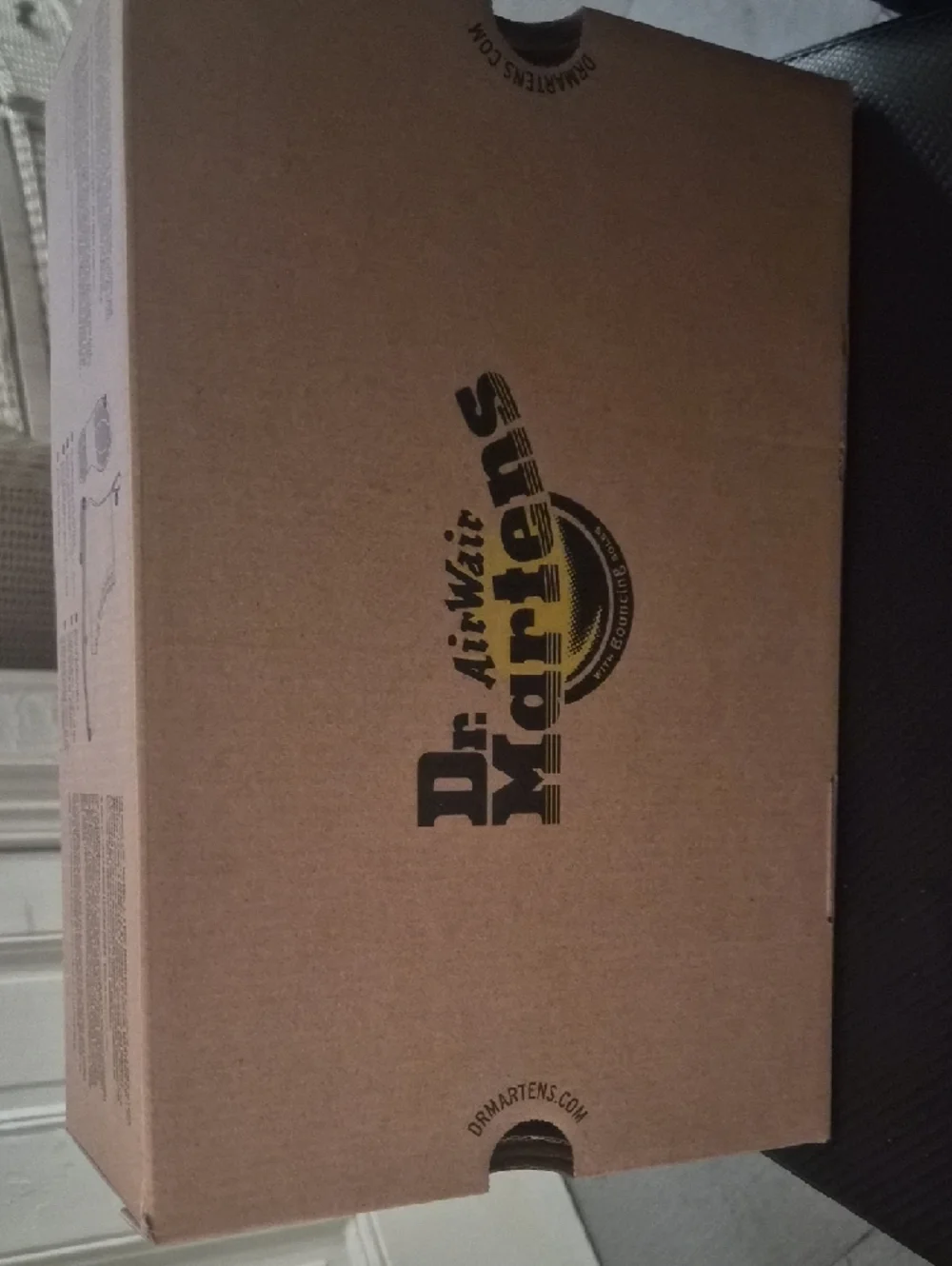 Dr. Martens Black Leather Lace-Up Boots with Pink & Red Floral Embroidery - Picture 3 of 3